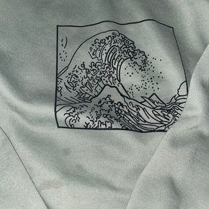 SHEINteen Waves Sweatshirt Green